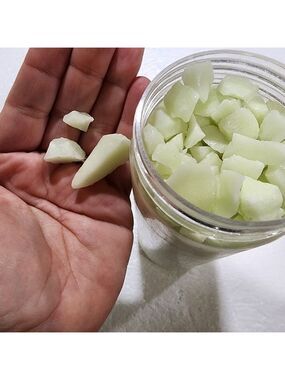 2.2lbs Glow in the dark stones rocks Yellow-Green Yard flower pot vase decor #2